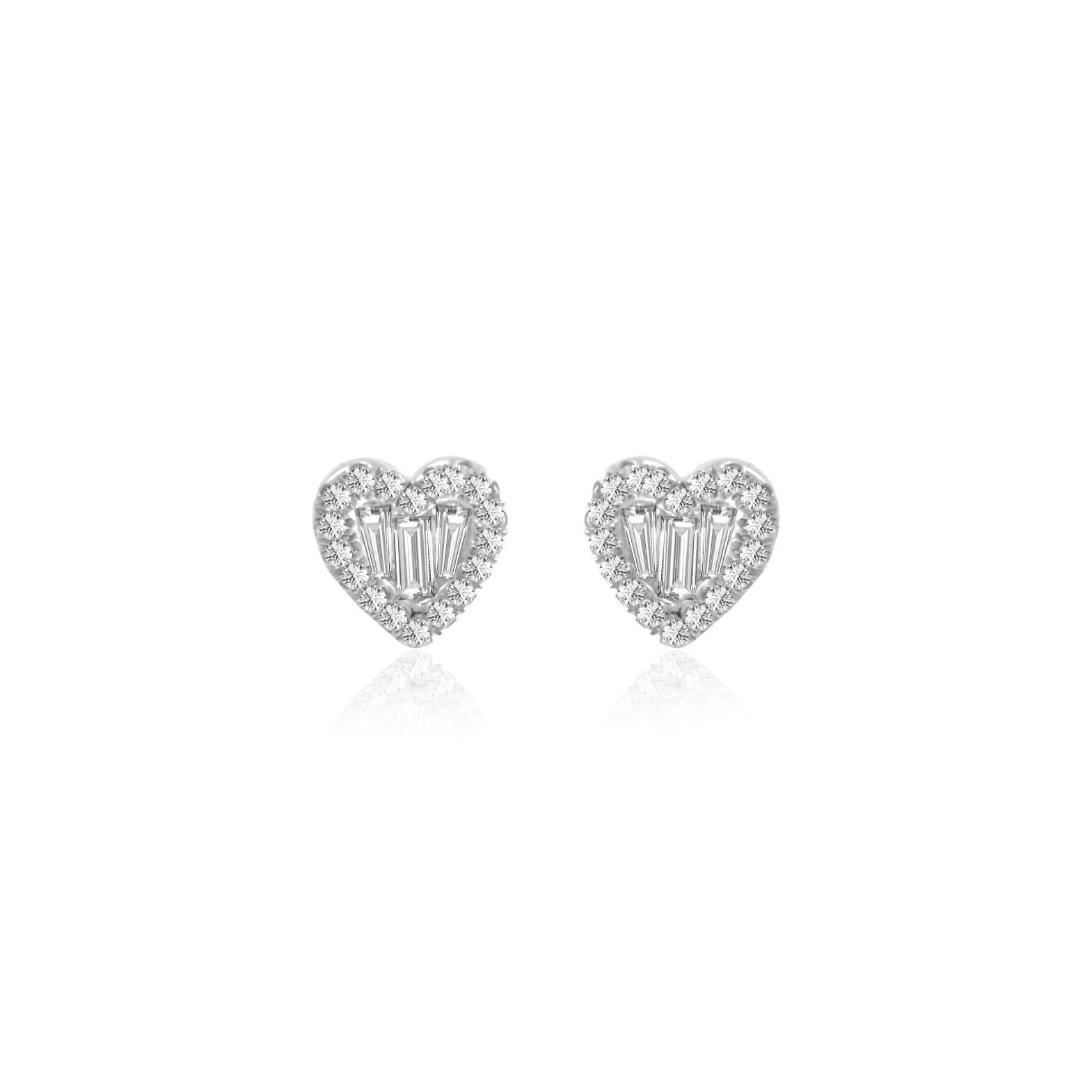 Meira T Diamond Heart Studs