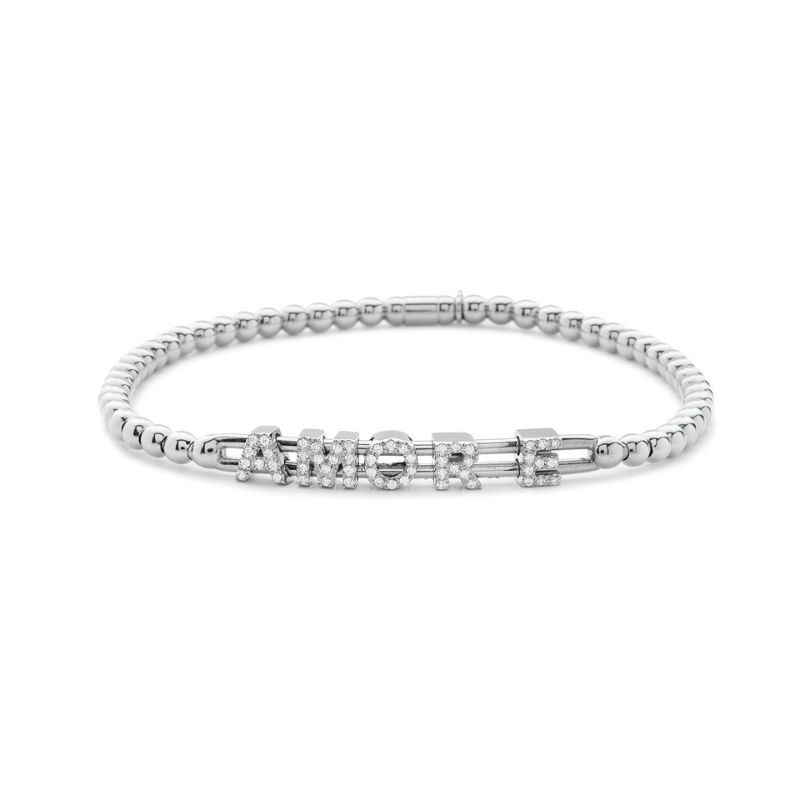 Hulchi Belluni Tresore Bracelet, 18K White Gold Amour
