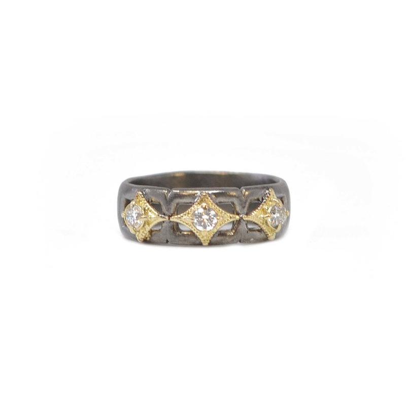 Armenta Paperclip Crivelli Stack Ring