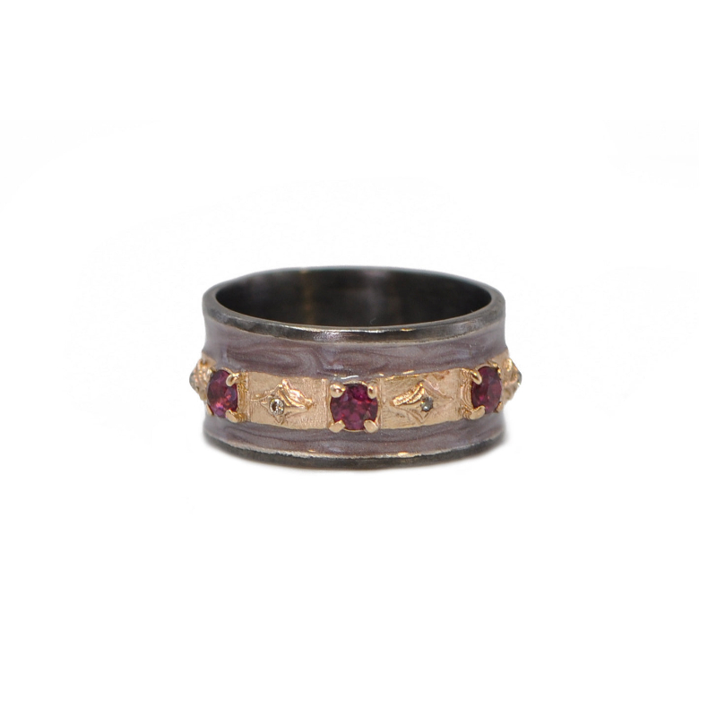 Armenta Crivelli Enamel Stack Ring