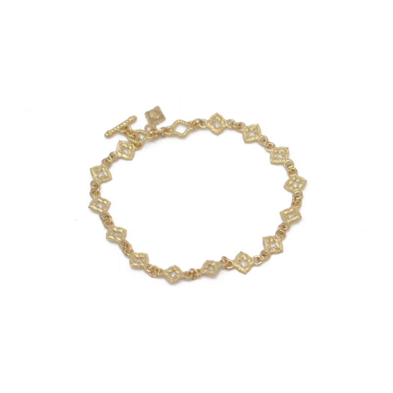 Armenta Gold Open Scroll Chain Bracelet