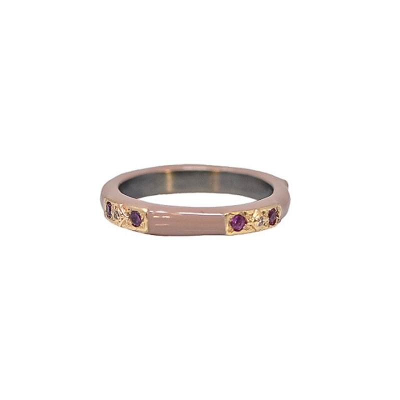 Armenta Light Nude Enamel Stack Band