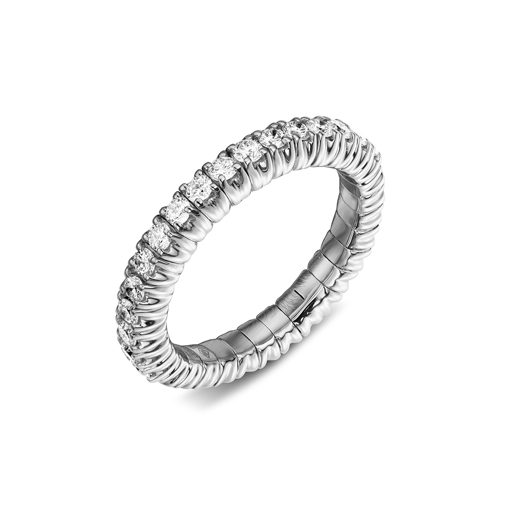 Hulchi Belluni Tresore Ring, 18K White Gold