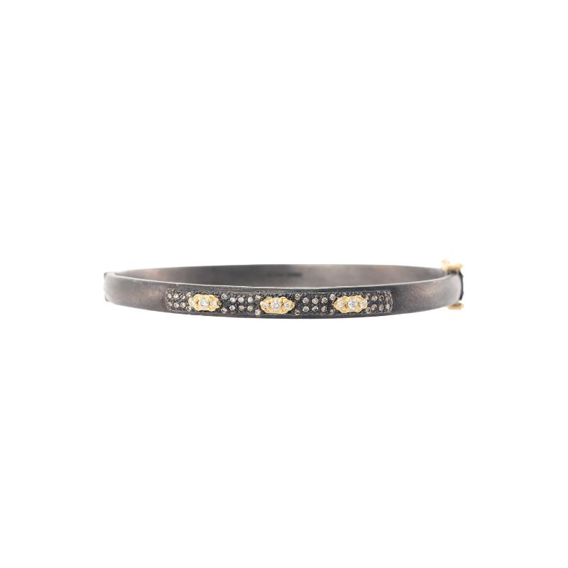 Armenta Crivelli Crosses with White Diamonds Huggie Bracelet