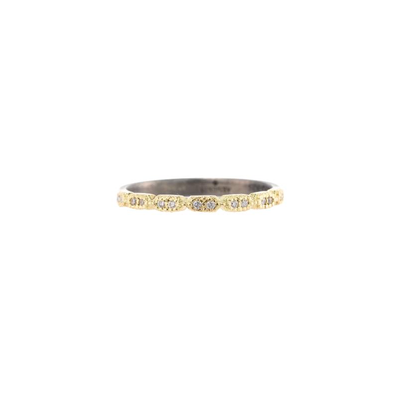 Armenta 18K Yellow Gold Diamond Stack Ring