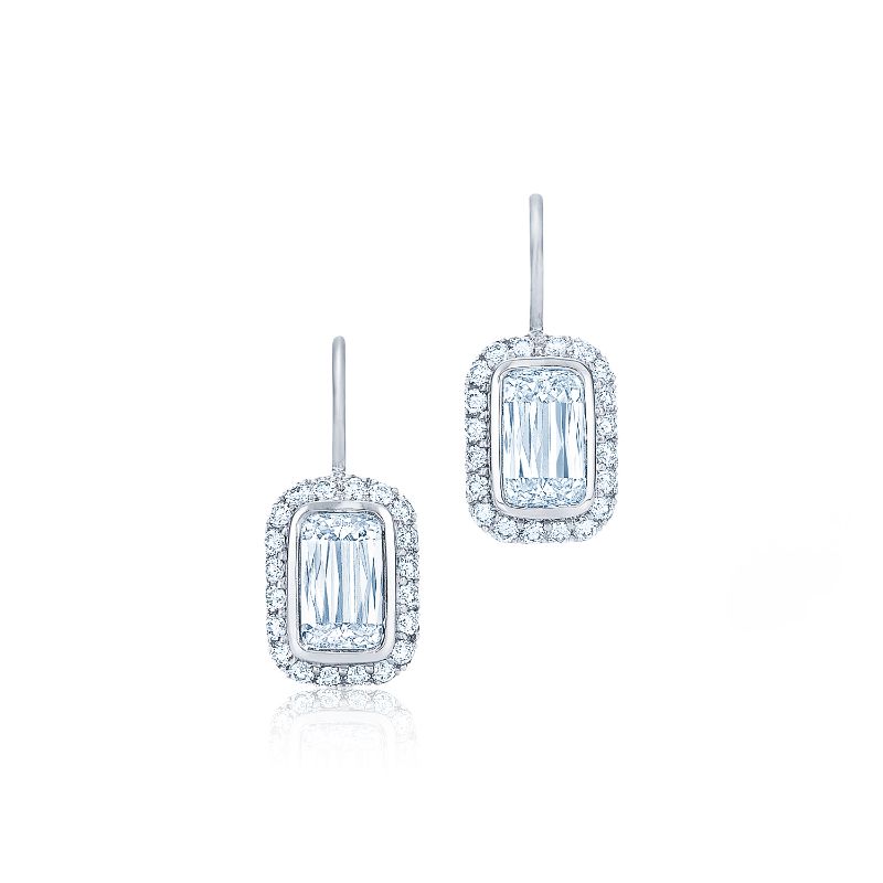 Kwiat Drop Silhouette Diamond Earrings