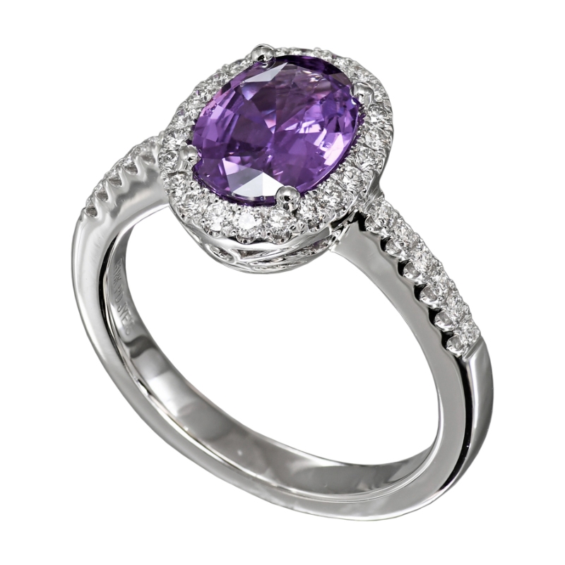 Jyes's Diamond Halo/1/4 Way Shank Ring