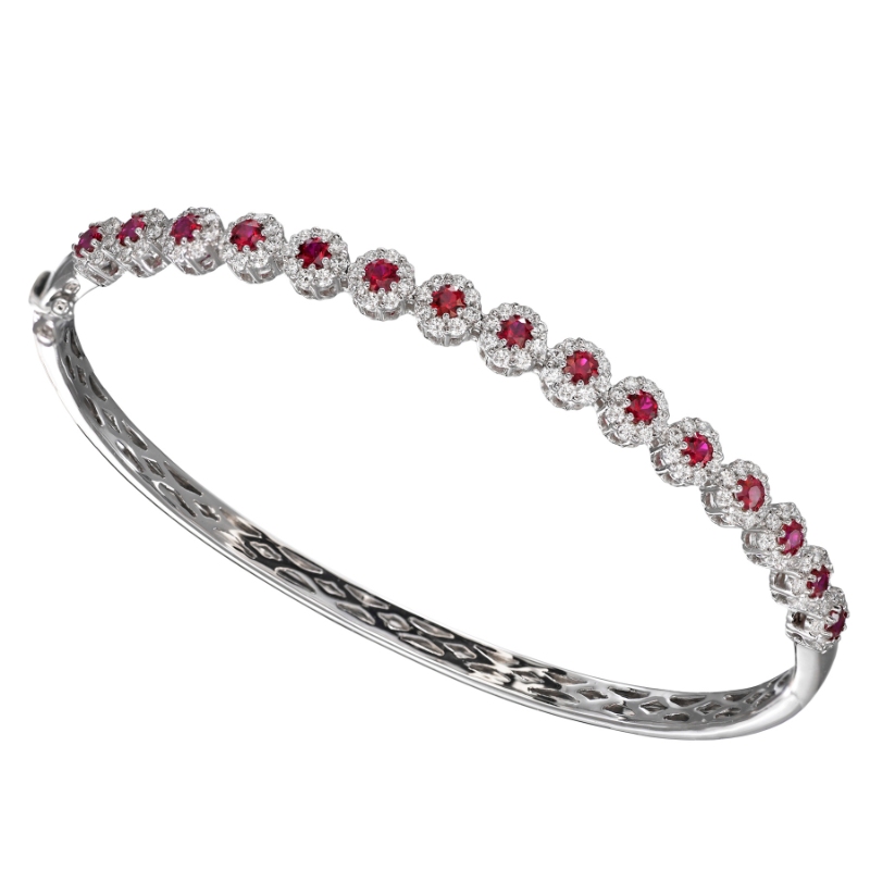 Jyes's Halo Halfway Hinged Bracelet