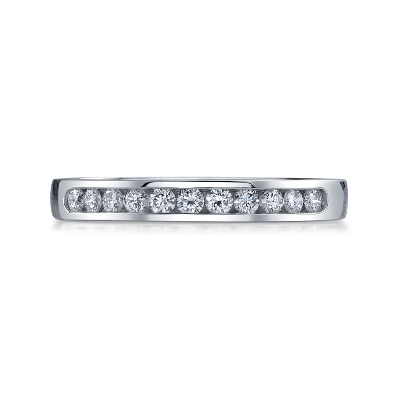 Deutsch Signature Channel Set Round Diamond Bands