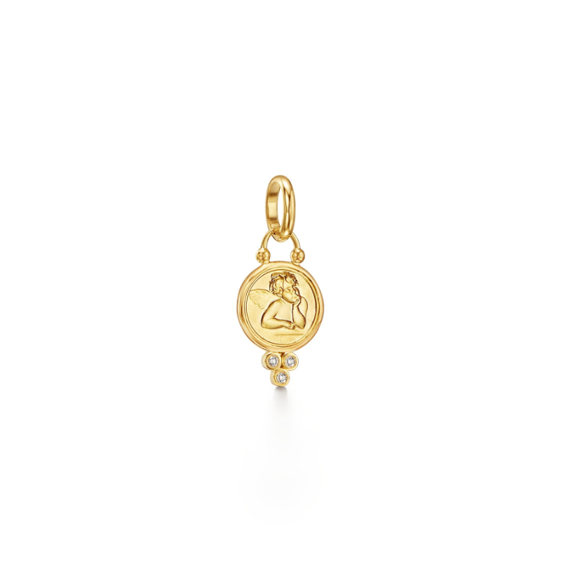 Temple St. Clair 18K Angel Pendant