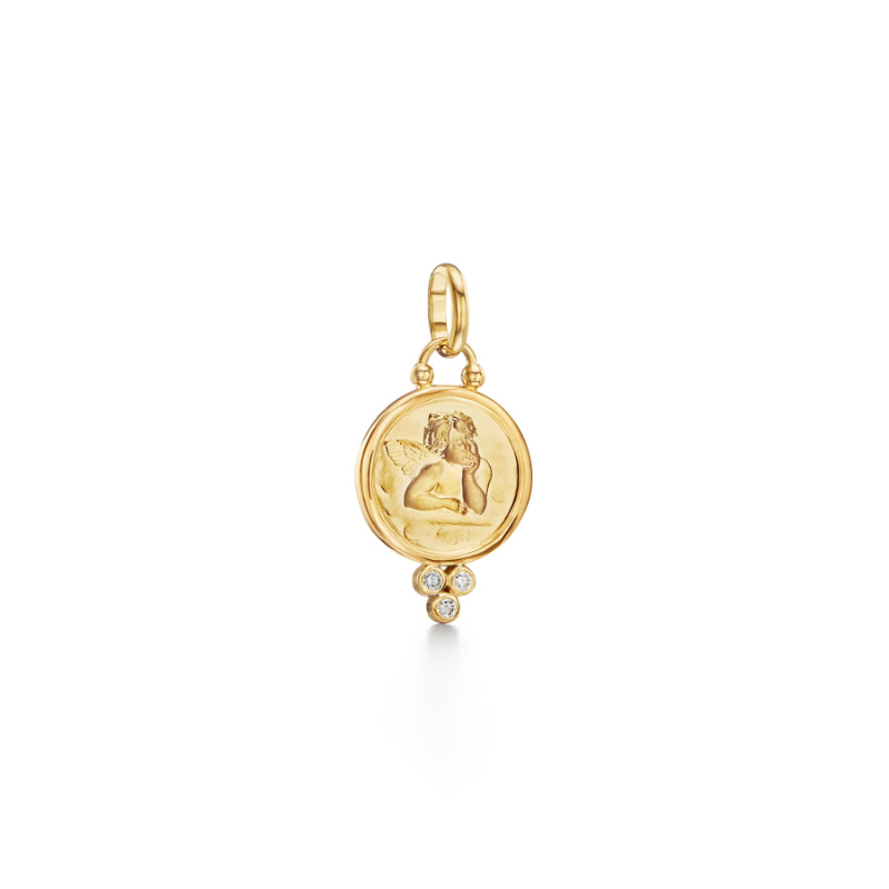 Temple St. Clair 18K Angel Pendant