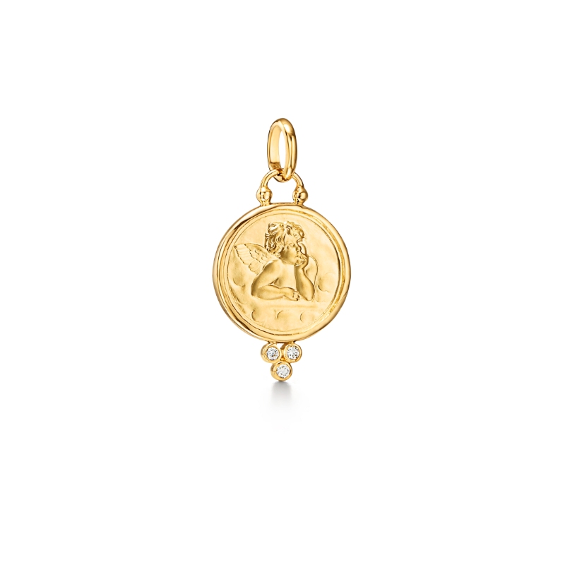 Temple St. Clair 18K Angel Pendant