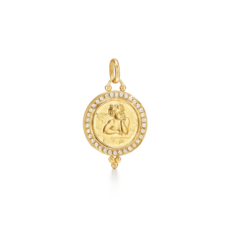 Temple St. Clair 18K Angel Pendant