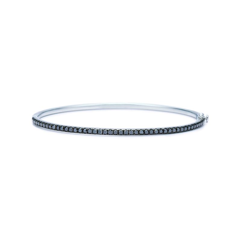 Kwiat Stackable Bangle with Black Diamonds