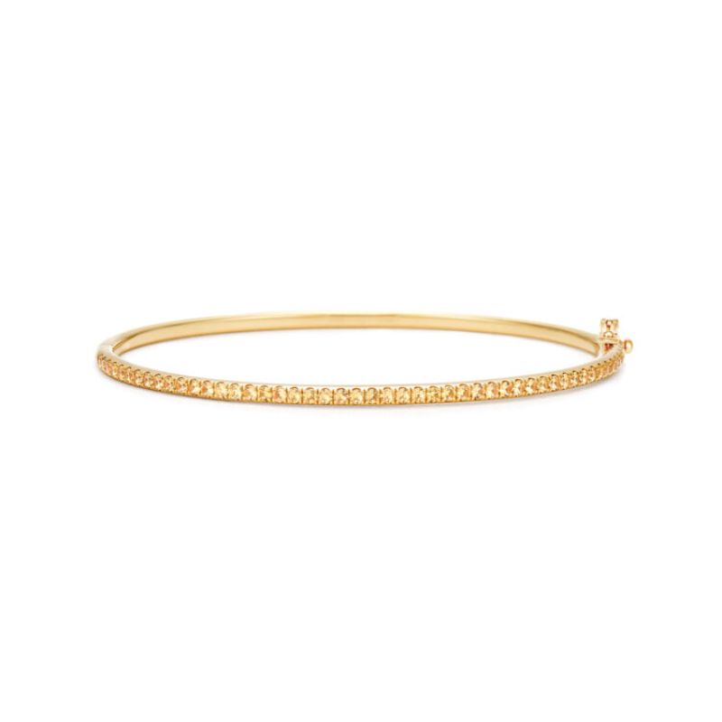 Kwiat Stackable Bangle with Yellow Sapphires