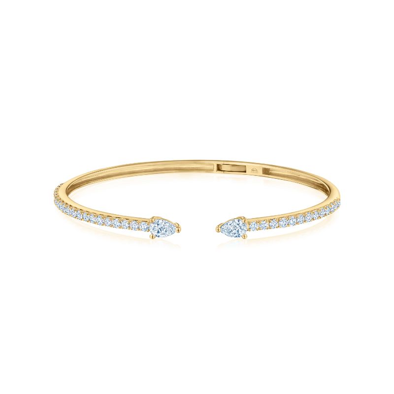 Kwiat Open Bangle with Diamonds