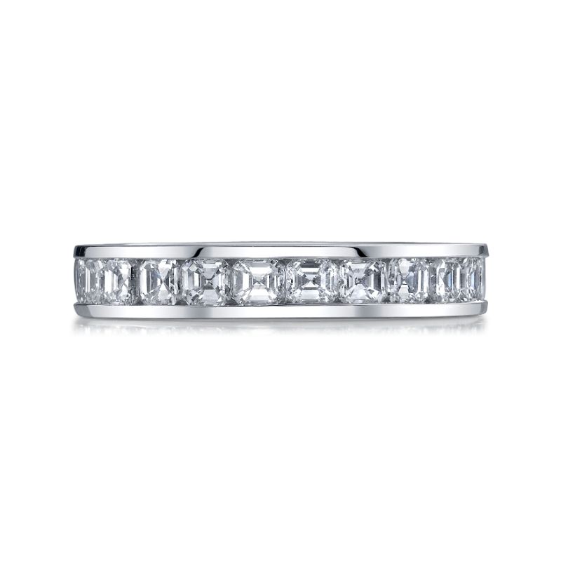 Deutsch Signature Channel Set Asscher Eternity Band