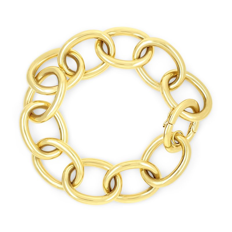 Rudolf Friedmann Traditional Oval Gold Link Bracelet