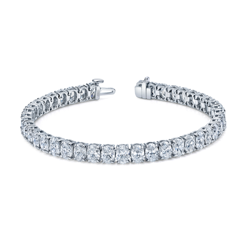 Norman Silverman Oval Shape Straight Line Bracelet