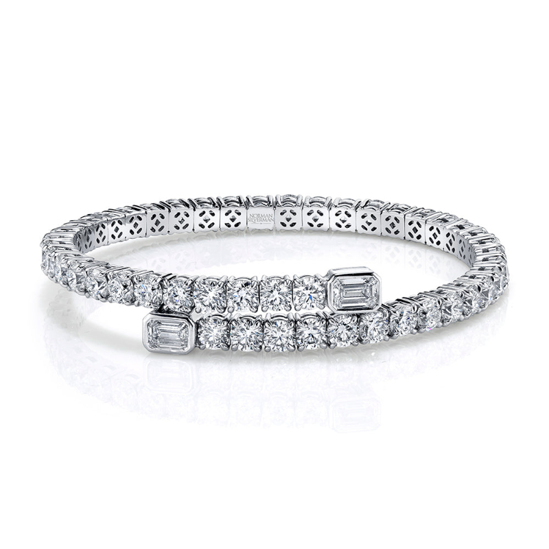Norman Silverman 15.63 Carat Round Brilliants Bracelet