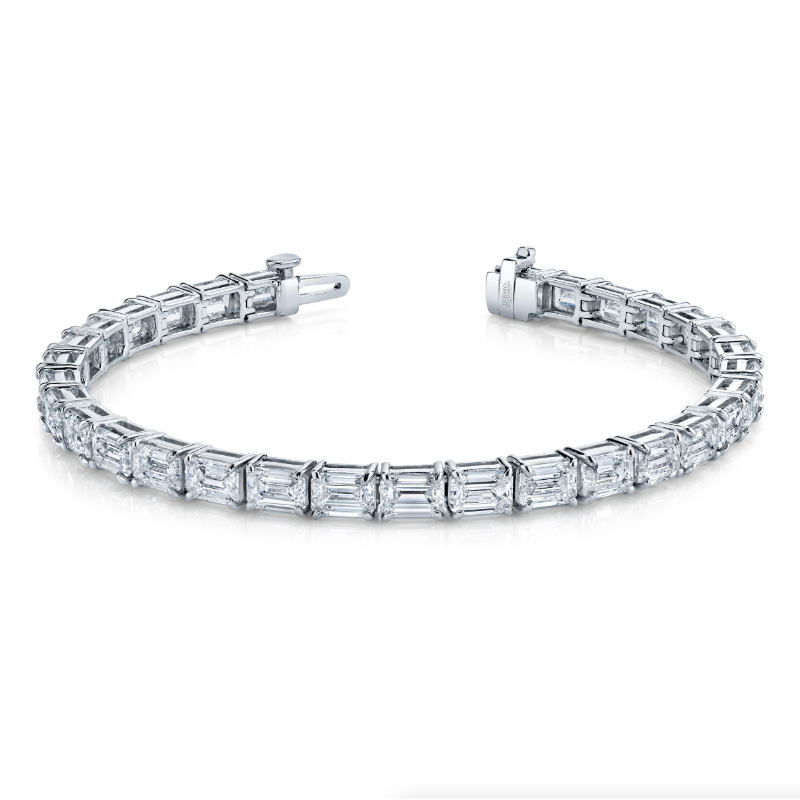 Norman Silverman Emerald Cut Diamond Bracelet