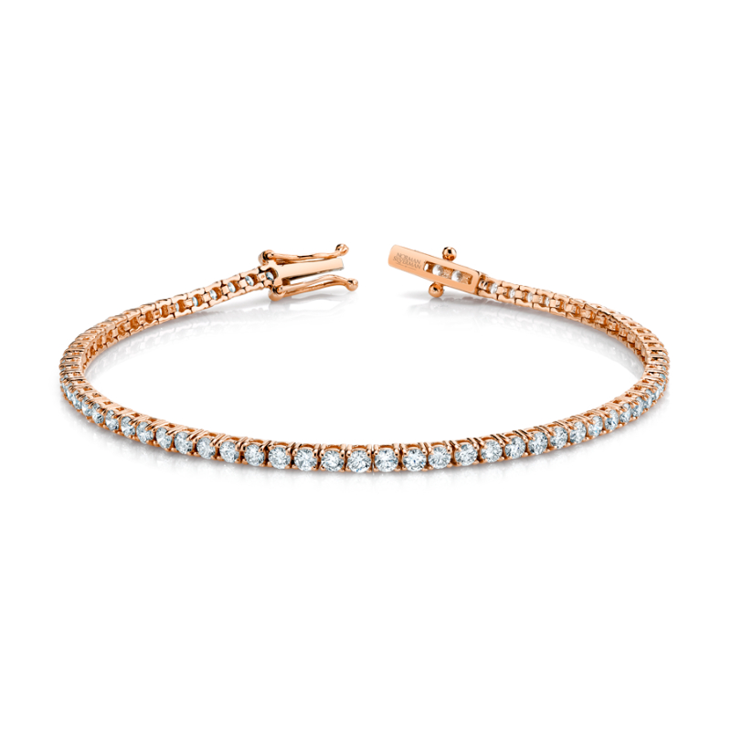 Norman Silverman Norman Silverman Signature Tennis Bracelet In Rose Gold