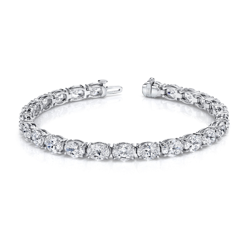 Norman Silverman East-West Oval Diamond Bracelet