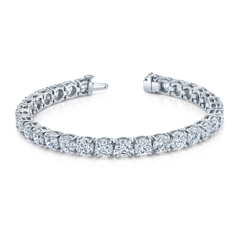 Norman Silverman Signature Tennis Bracelet With Round Brilliant Diamonds