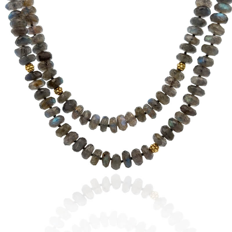 Lauren K Labradorite Ball Accent Necklace