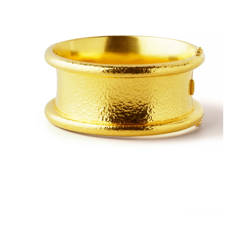 Hinged Gold 'Amulet' Bangle