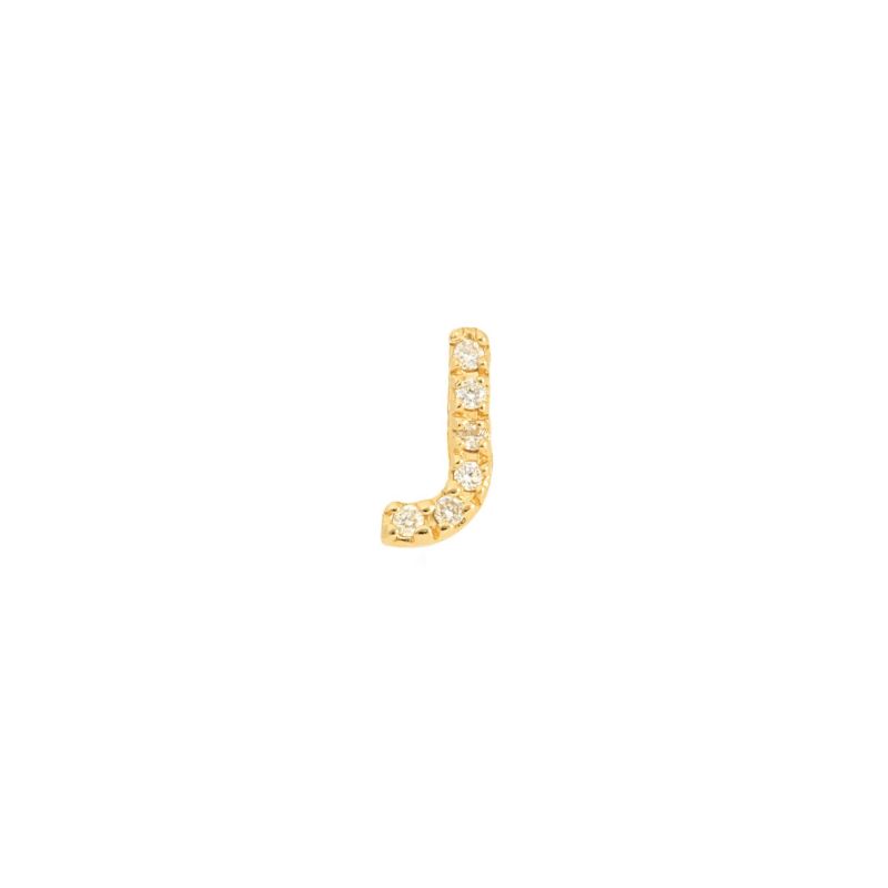 Deutsch Signature Single Initial Stud Earring