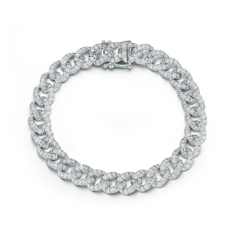 Deutsch Signature Diamond Curb Link Bracelet