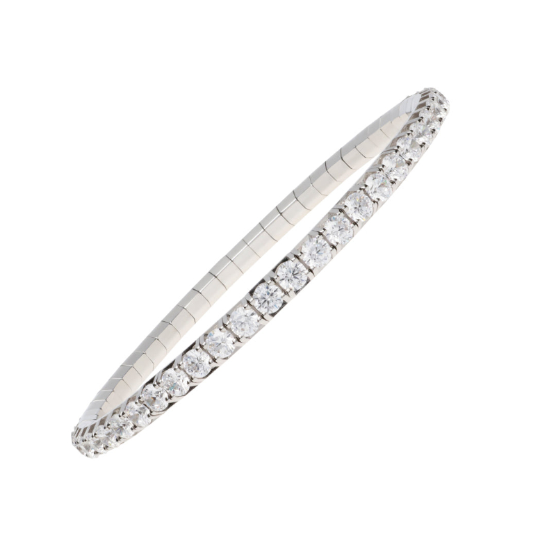 Extensible Round Diamond Stretch Bracelet