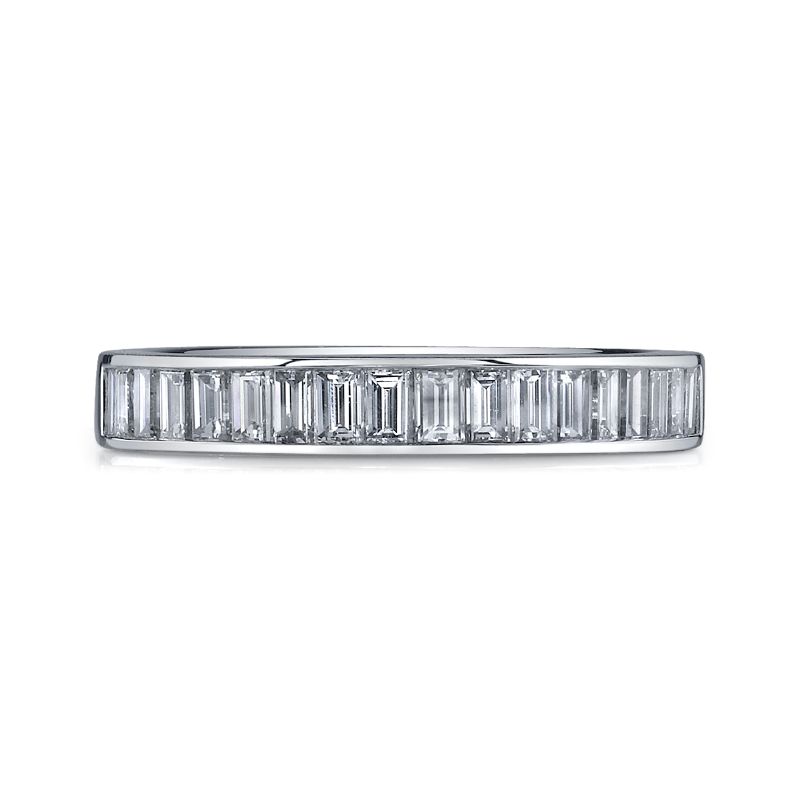 Deutsch Signature Channel Set Baguette Diamond Bands