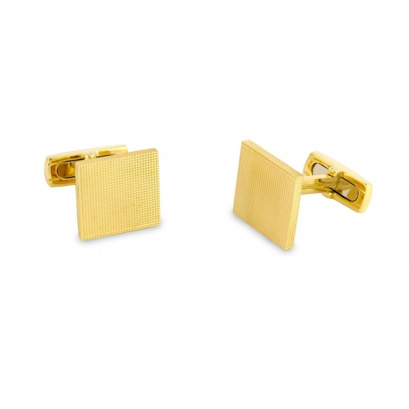 Deakin & Francis Yellow Gold Square Cufflinks