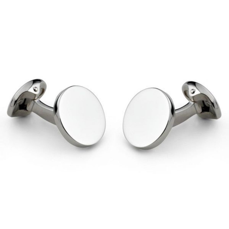 Deakin & Francis Plain Round Cufflinks