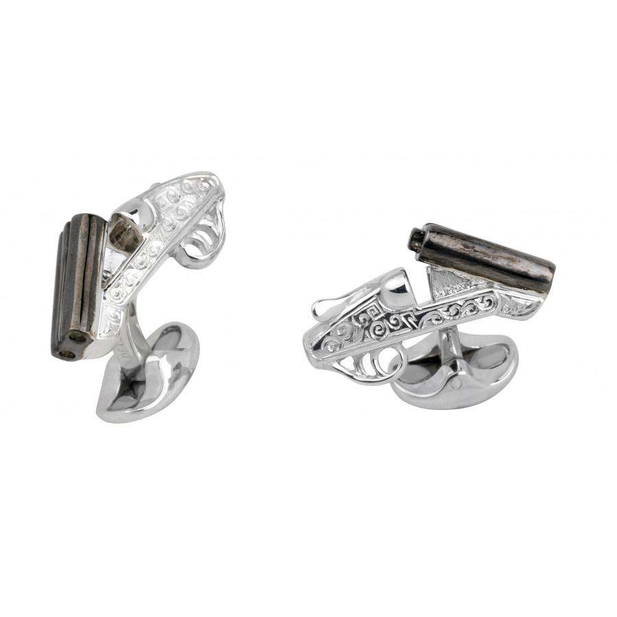 Deakin & Francis Engraved Shotgun Cufflinks