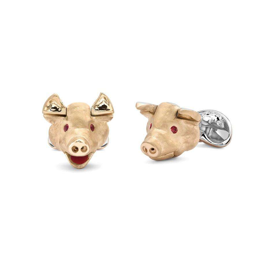 Deakin & Francis Pig Head Cufflinks