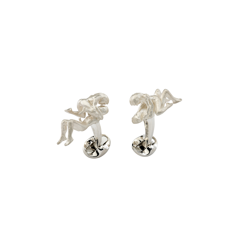 Deakin & Francis Couple Silver Spring Link Cufflinks