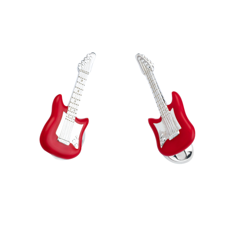 Deakin & Francis Red Guitar Cufflinks