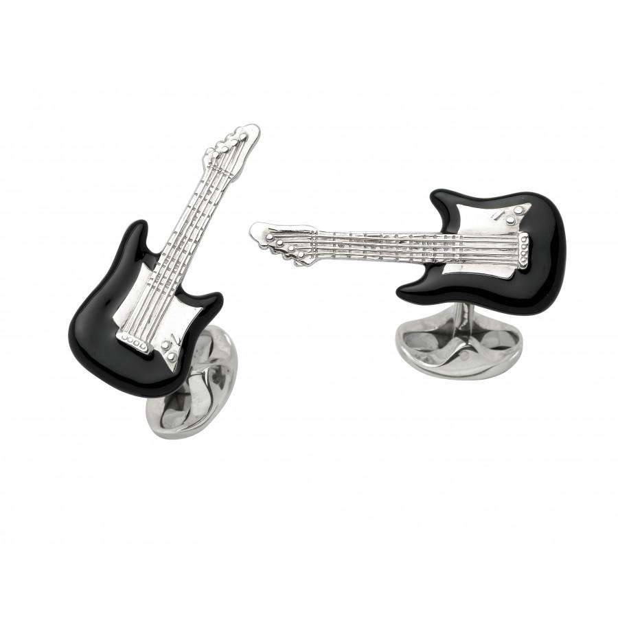 Deakin & Francis Black Guitar Cufflinks