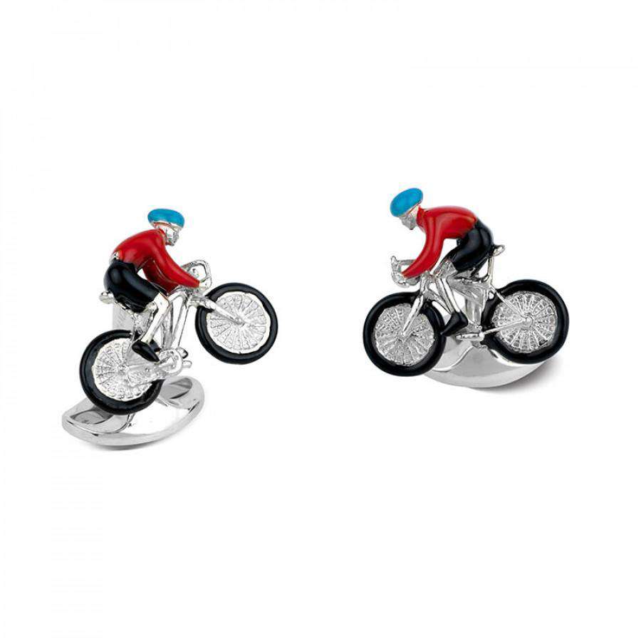 Deakin & Francis Bike And Rider Cufflinks