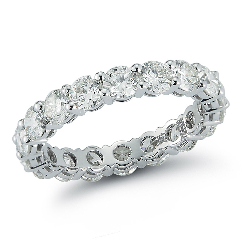 Deutsch Signature Eternity Shared Prong Diamond Ring