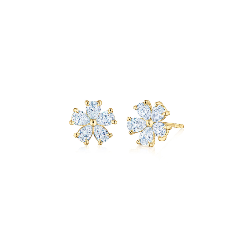 Cluster Floral Stud Earrings