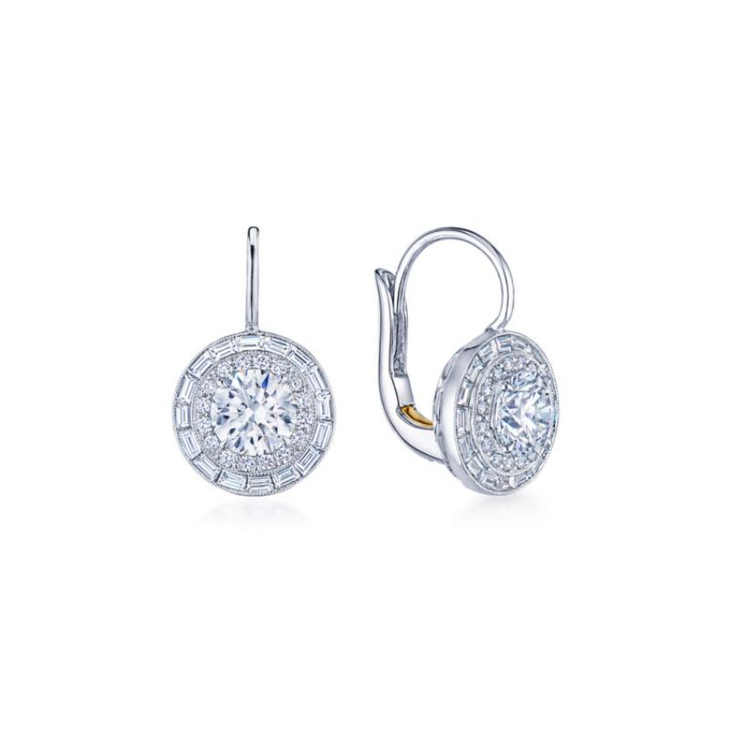 Drop Earrings with Kwiat Round Diamonds