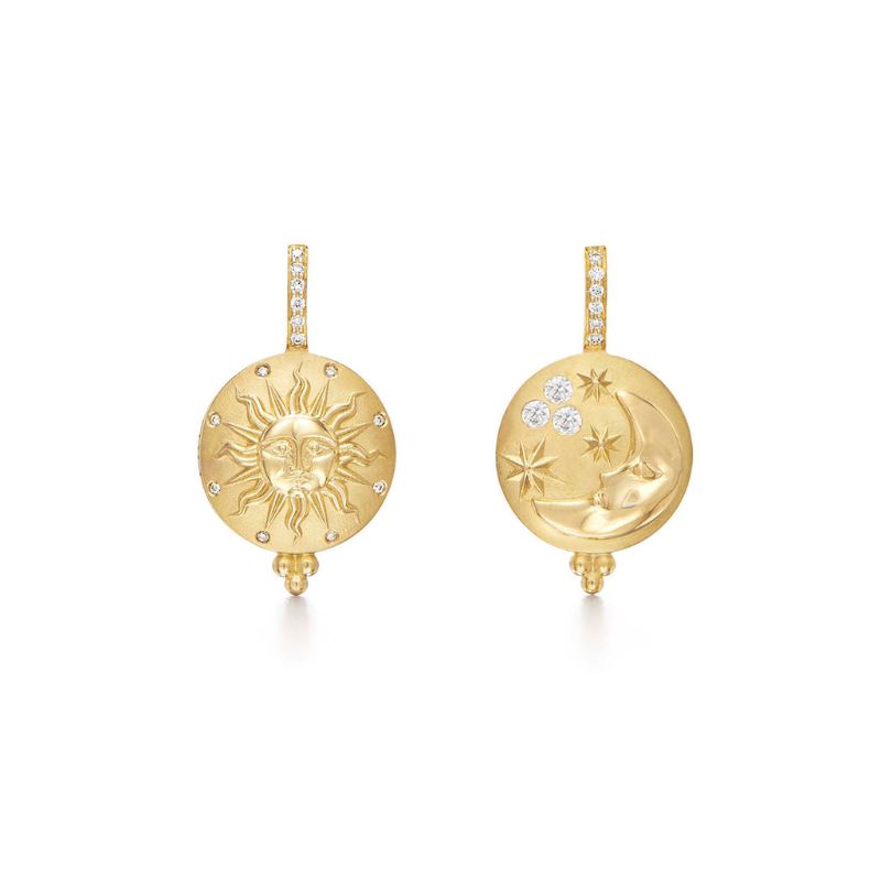 18K Temple St. Clair Sole Luna Earrings