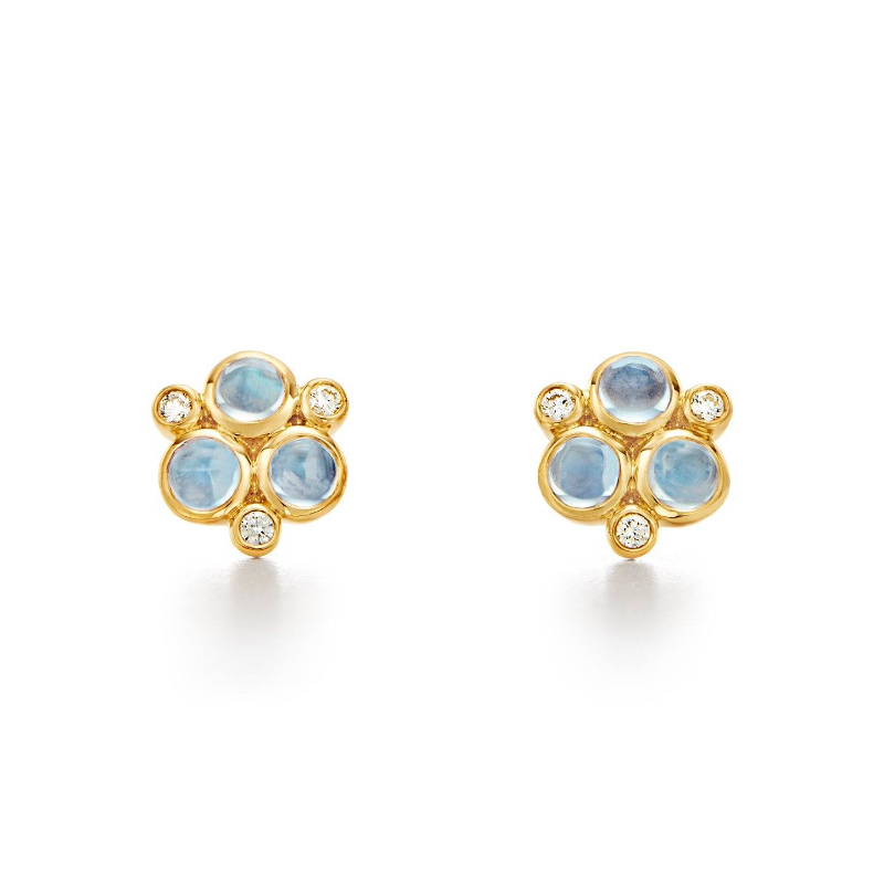 Temple St. Clair 18K Classic Trio Earrings