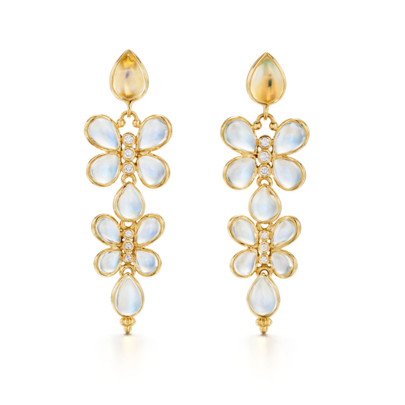 Temple St. Clair 18K Luna Flutter Earrings