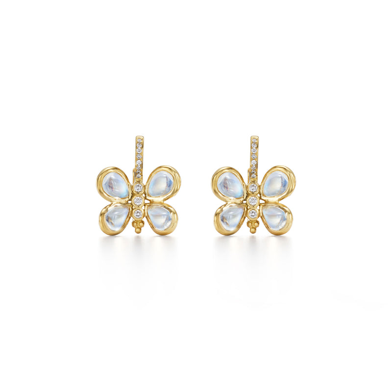 Temple St. Clair 18K Luna Butterfly Earrings