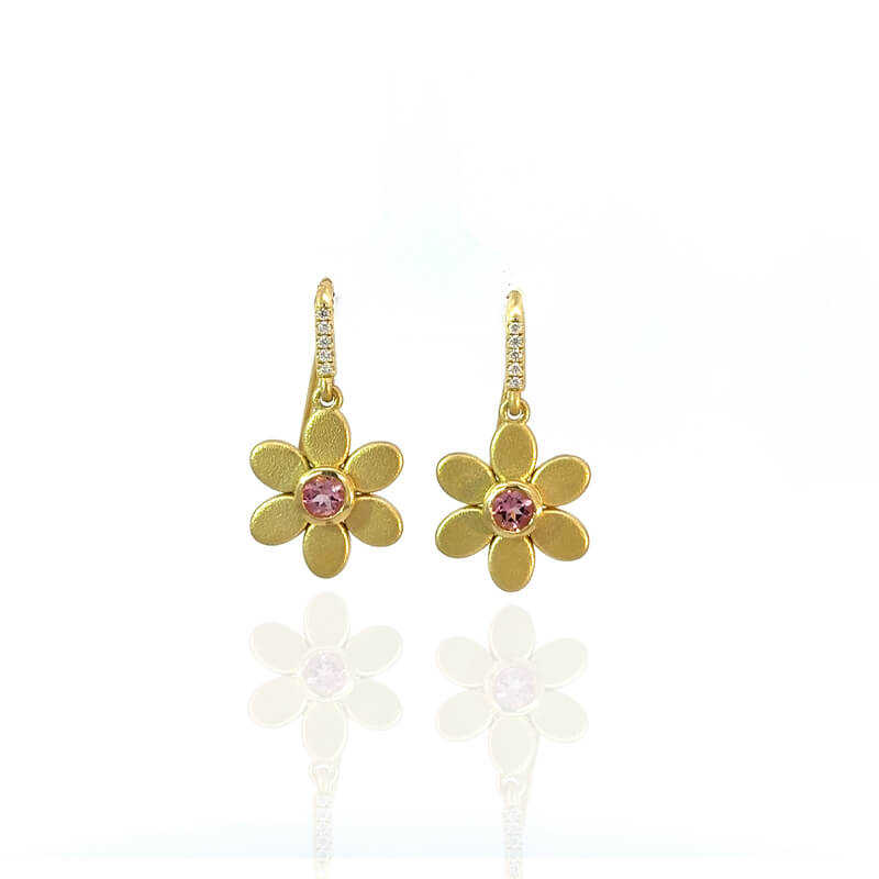 Lauren K Wire Daisy Drop Earring